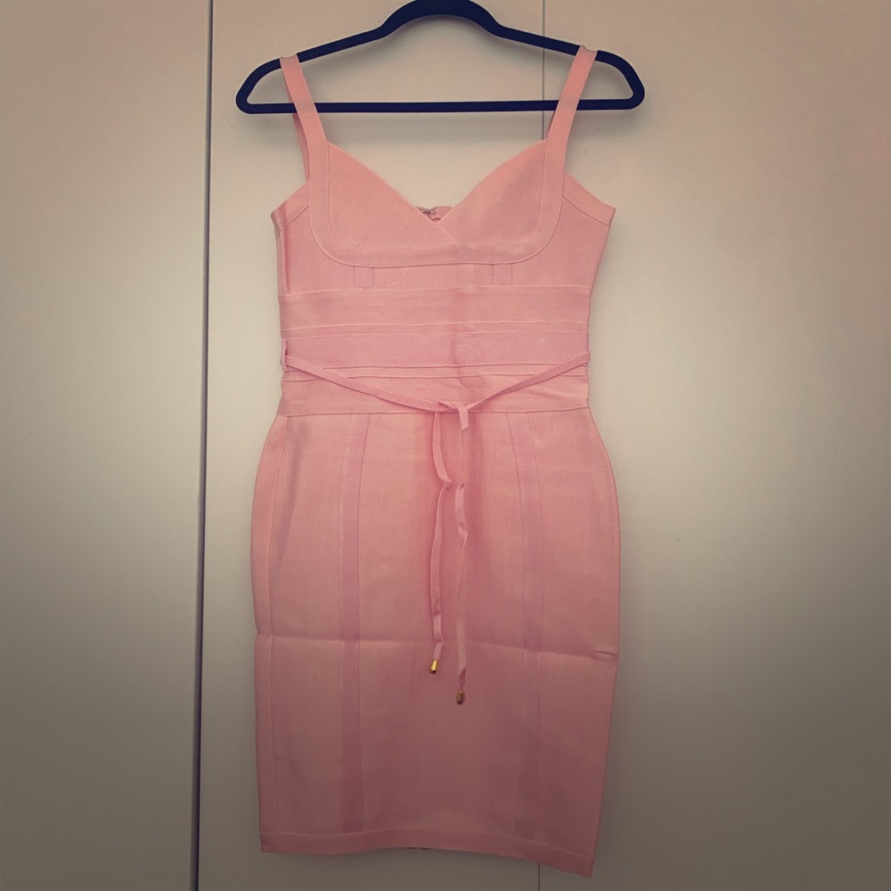 Bandage Pink Dress Size M